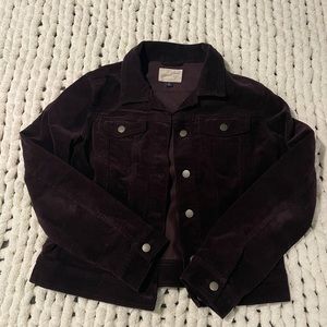 Plum Corduroy Jacket